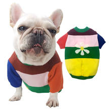 Stretch Dog Sweater Coat Autumn Winter Dog Clothes Poodle Bichon Schnauzer Pug French Bulldog Clothing Knit Apparel Pug Clothing 2024 - buy cheap