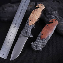 Carbon Fiber Folding Knife Self-defense Military Wilderness Survival Cut The Rope Utility Knives Sharp Camping Hunting Knife 2024 - buy cheap