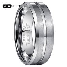 Мужское кольцо из карбида вольфрама с матовой поверхностью, 8 мм 2024 - купить недорого