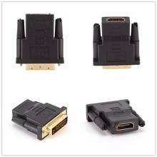 1 шт. DVI-D 24 + 1 Dual Link папа-HDMI-совместимый адаптер конвертер высококачественный разъем для ПК PS3 проектор ТВ-приставки 2024 - купить недорого