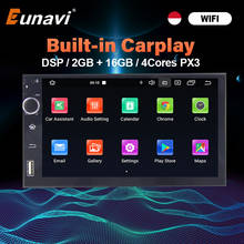 Eunavi-reproductor Multimedia con Android 10 y navegación GPS para coche, autorradio 2 Din Universal estéreo con pantalla táctil, DSP, grabadora, 2 Din 2024 - compra barato