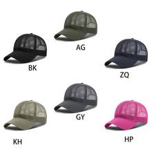 Gorra de béisbol de malla completa para hombre y mujer, gorro de béisbol de secado rápido con enfriamiento, protección solar, informal, para senderismo, correr, ajustable, Snapback, camionero 2024 - compra barato