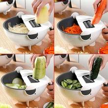 Multifunctional Magic Rotate Vegetable Cutter With Drain Basket Kitchen Veggie Fruit Shredder Grater Slicer Drop Shipping 2024 - buy cheap