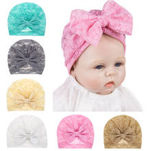 Summer Baby Turban Hat Newborn Infant Cap Boy Girl Lace Beanie Fashion Mesh Head Wear Bow Photography Prop 0-12M 2024 - buy cheap