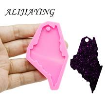 Shiny keychain Maine American state shape mold key ring decoration silicone mold for DIY epoxy resin wholesale DY0210 2024 - buy cheap