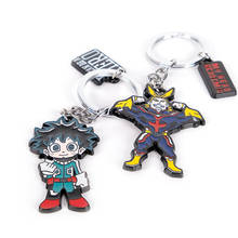 Meu herói academia chaveiro izuku midoriya katsuki bakugou shoto todoroki metal pingente chaveiro chaveiro chaveiro 2024 - compre barato