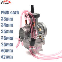 Pwk-carburador 33, 34, 35, 36, 38, 40 e 42mm, carb de corrida, universal, 2t, motor 4t, motocicleta, dirt bike, motocross, scooter, atv, quad 2024 - compre barato