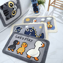 Cartoon Duck Bath Mat Toilet Absorbent Non-Slip Shower Entrance Doormat Plush Kitchen Area Rugs Living Room Floor Parlor Carpet 2024 - buy cheap