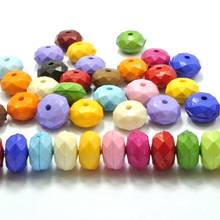 100 Mixed Bubblegum Color Acrylic Rondelle Beads 8X12mm 2024 - buy cheap