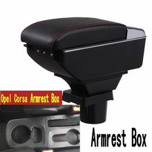 For OPEL CORSA armrest box central Store content box with cup holder ashtray USB CORSA armrests box 2024 - buy cheap