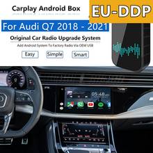 Автомагнитола Carplay для Audi Q7 2018-2021, беспроводная, с разъемом USB, с ИИ-приставкой 2024 - купить недорого