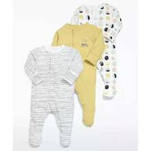 Newborn Boy Girl Clothes 2022 Unisex New Born Baby Footies Jumpsuit Long Sleeve O-neck Cotton 0-12 Month Fall Costume 3pcs/set 2024 - buy cheap
