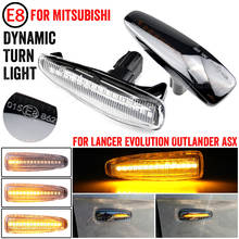 LED Dynamic Turn Signal Light Side Fender Marker Lamp Trim For Mitsubishi Lancer Evolution Evo X Outlander Sport RVR ASX Mirage 2024 - buy cheap