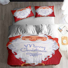 HELENGILI 3D Bedding Set Christmas Print Duvet cover set lifelike bedclothes with pillowcase bed set home Textiles #SD-32 2024 - buy cheap