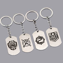 New Game Escape From Tarkov Stainless Steel Pendant Key Chain Men and Women BEAR USEC Keychain Jewelry Gift 2024 - buy cheap