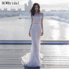 Gorgeous Beading Mermaid Long Sleeves Dubai Wedding Dresses Crystals Sashes Luxury Bride Dress Custom Made Robe De Mariee 2024 - buy cheap