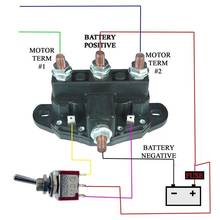 Interruptor de solenoide de inversión de Motor, herramienta Universal de coche, 6 terminales, Contactor de polaridad de marcha atrás 2024 - compra barato