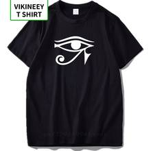 Eye of Horus T-shirts Men Egyptian God Print Anime Tee shirt Homme Moon Signal Simple Hipster Egypt Shirts EU Size 2024 - buy cheap