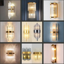 Современный хрустальный настенный светильник с веревкой, лампа для спальни, гостиной, столовой, спальни 2024 - купить недорого