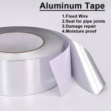 Cinta de aluminio resistente al calor para reparación de fugas, cinta adhesiva impermeable para juntas de tuberías, sello resistente a altas temperaturas, 20M 2024 - compra barato