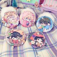 Cute Anime Bungou Stray Dogs Badge Nakahara Chuuya Atsushi Osamu Dazai Ryunosuke Edogawa Ranpo Cartoon Brooch Pin Button Medal 2024 - buy cheap