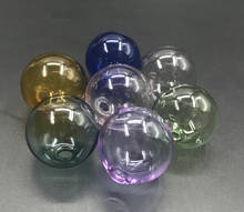 Pingente de frasco de vidro 20mm bola redonda colorida bola de vidro orbs pingente de garrafa de vidro acessórios de joias descobertas colar contas artesanais 2024 - compre barato