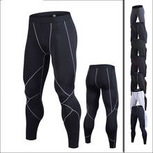 Calça legging de compressão masculina, para corrida, academia, musculação, treino, esportivo, 2019 2024 - compre barato