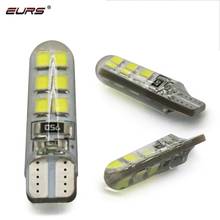 Светодиодные Автомобильные лампы EURS T10 W5W 194 2835, 12 SMD, CANBUS, без ошибок, автомобильный боковый клиновидный светильник, светильник для номерного знака, потолочный светильник, белый, красный 2024 - купить недорого