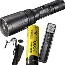 NITECORE SRT7GT Flashlight Set CREE XP-L HI V3 RGB UV Flashlight max 1000LM beam distance 450m torch + 18650 battery + charger 2024 - buy cheap