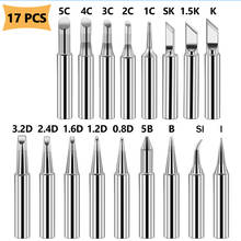 17pcs/lot 42mm Pure Copper 900M-T Soldering Iron Tip Soldering Iron Tips  Lead-free Solder Tips Welding Head BGA Soldering Tools 2024 - buy cheap