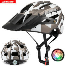 BATFOX Helmet cycling Man MTB bicycle helmet LED Light Sport Safe Hat Breathable Mountain bike fox mtb Road cycling helmet 2022 2024 - buy cheap