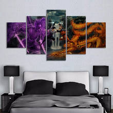 5 Pieces Japan Anime Posters Wall Art Decoration Canvas Art Framework Wall Paintings Home Decor Living Room Accessories Pictures 2024 - buy cheap