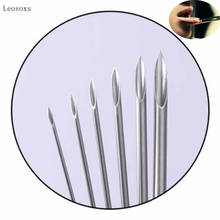 Leosoxs 5pcs Trendy Stainless Steel Piercing Needle 10/12/14/16/18/20G Body Piercing Jewelry 2024 - buy cheap