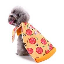 Engraçado pizza cães traje roupas gato role-play pequeno cão criativo traje halloween natal pet party roupas de vestuário cosplay 2024 - compre barato