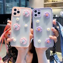 Luxury Flower Plastic Phone Case Cover For Xiaomi Redmi Note 9 Redmi 9 K20 10X Mi 10 Pro Note 10 Lite Mi 9 8 9T With Strap 2024 - buy cheap