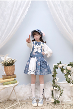 Japanese sweet lolita dress retro peter pan collar bowknot high waist lattice victorian dress kawaii girl gothic lolita op loli 2024 - buy cheap