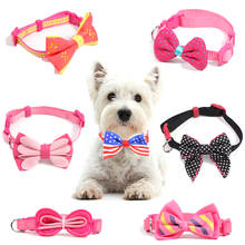 Small Dog Collar Pet Cat Collars for Dog Necklace Collar Bow Tie Breakaway Nylon Collars for Pets Kitten Cats Products Breakaway 2024 - buy cheap