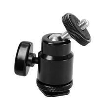 For Camera Tripod LED Light Flash Bracket Holder Mount 1/4 Hot Shoe Adapter Cradle Ball Head with Lock 2024 - buy cheap