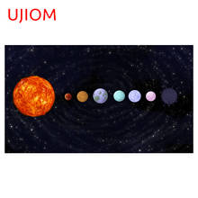 UJIOM Planet Solar System Living Room Accessories Bedroom Decor Wall Stickers Mural Art Bathroom Toilet Decor Poster Decals 2024 - buy cheap