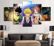 No Framed 5Pcs Hunter X Hunter Anime Posters Wall Art Canvas Pictures HD Paintings Living Room Home Decor Accessories Decoration 2024 - buy cheap