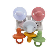 Chenkai 10PCS Nipples Silicone Baby Teether Food Grade DIY Newborn Infant Baby Pacifier Dummy Nursing Teething Jewelry Toy Craft 2024 - buy cheap
