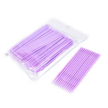 100pcs Individual Applicators Mascara Wands Tools Disposable Eyelash Extension Micro Brush For Women Makeup Cosmetic Accessories 2024 - compre barato