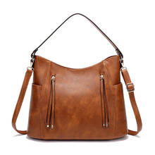 New Vintage PU Leather Luxury Shoulder Bags Women Bags Designer Ladies HandBags for Women Brand Messenger Bags Female Bags Totes 2024 - buy cheap