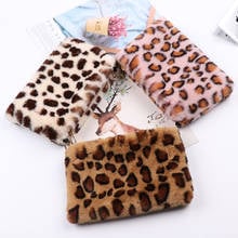 Women Small Handbags Faux Fur Leopard Phone Crossbody Bags Female Girl Wallet Clutch Handbag Shoulder Bag 2024 - buy cheap