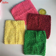 6/9 Inches Knit Fabric Girl Wrapped Chest Headbands Children Elastic Crochet Chest Wrap Tutu Tube Tops DIY Skirt Accessories 7z 2024 - buy cheap