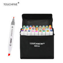 TouchFive-rotuladores de doble punta para dibujo artístico, bolígrafos de alcohol para artista, Manga, suministros de arte, escuela, 30/40/60/80/168 colores 2024 - compra barato