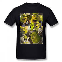 Men Shrek Comedy Film Comfortable T-Shirt Faces Pure Cotton Tees Harajuku TShirt 2024 - buy cheap