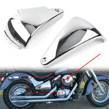 Vulcan 400 800 Motorbike Battery Side Fairing Cover For Kawasaki VN400 VN800 Classic Drifter ABS Plastic Chrome 2Pcs 2024 - buy cheap