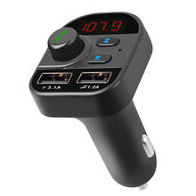 FM Transmitter Bluetooth-compatible BT5.1 Car Kit MP3 Player LED Dual USB Car Charger Voltage Display Micro SD TF Music Playing 2024 - buy cheap