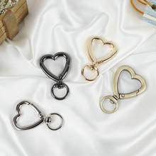 1PC Spring Rings Heart Buckles Clips Zinc Alloy Plated Carabiner Purses Handbags Round Push Trigger Snap Hooks Bags Accessories 2024 - buy cheap